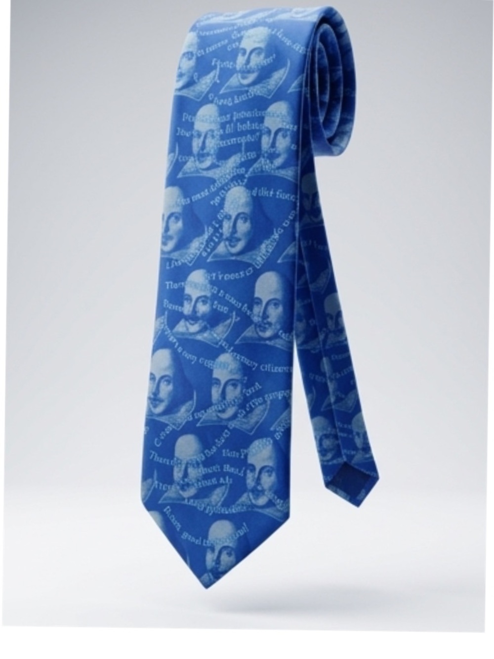 Fox & Chave Shakespeare Tie Literary Skull Quote Silk 58” 3.75” Novelty